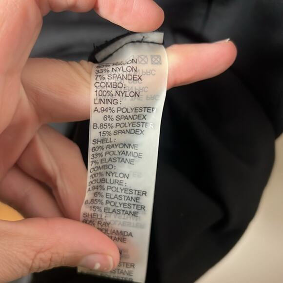 NWT NUE By Shani Feather Neck Shaping/Firming Sheath Dress Black Size 6 - Picture 10 of 10